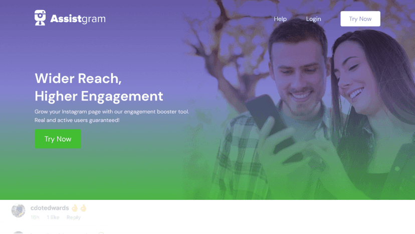 Assistgram - Engagement Tools project by Ferry Palisatter