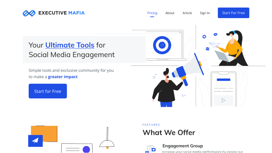 Executive Mafia - Engagement Tools project by Ferry Palisatter