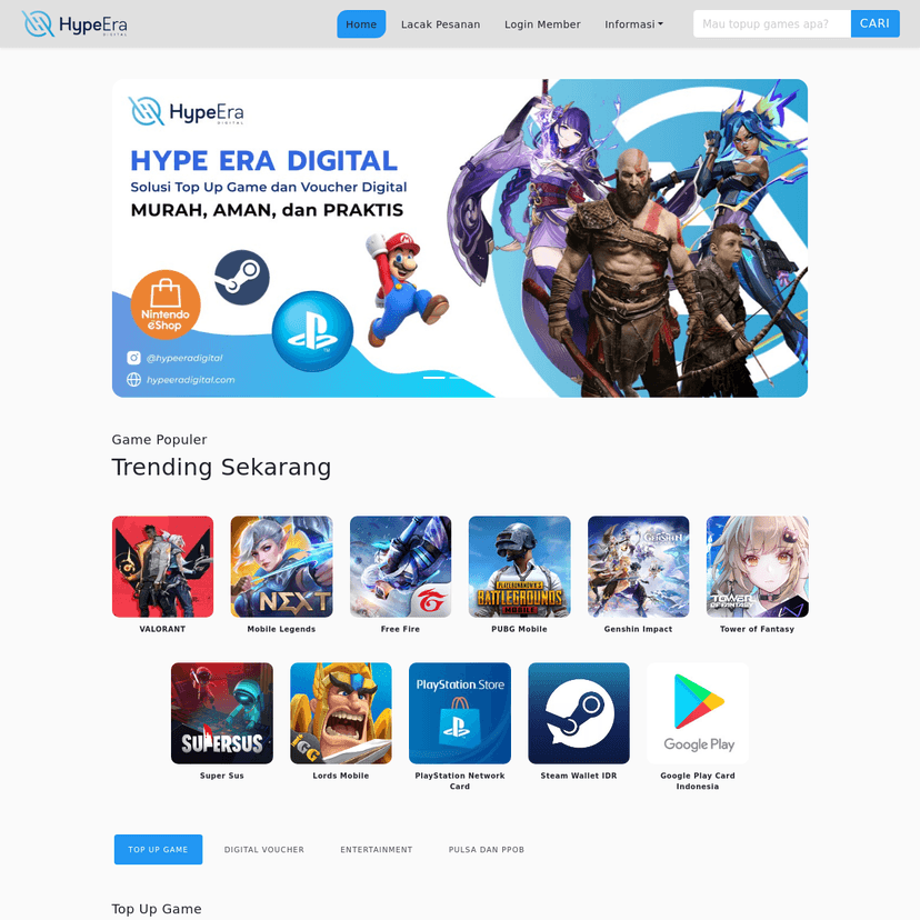 Hype Era Digital - Digital Agency project by Ferry Palisatter